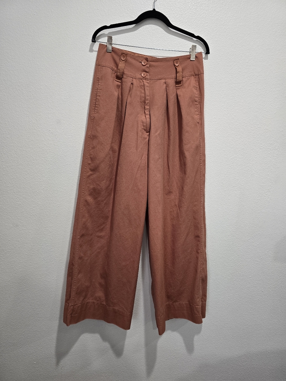 TINY High-Waist Wide Leg Pants - Rust